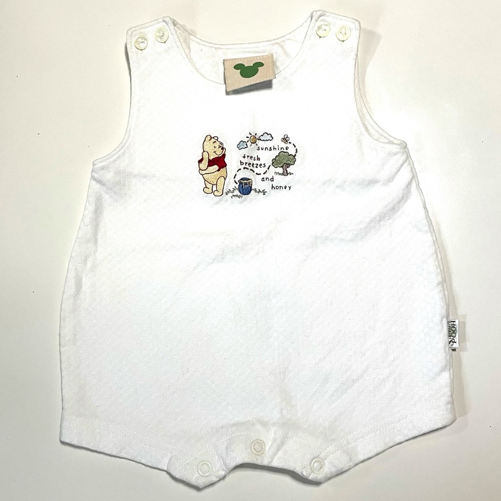 DISNEY NEWBORN Soft White  Romper 0-3 Months